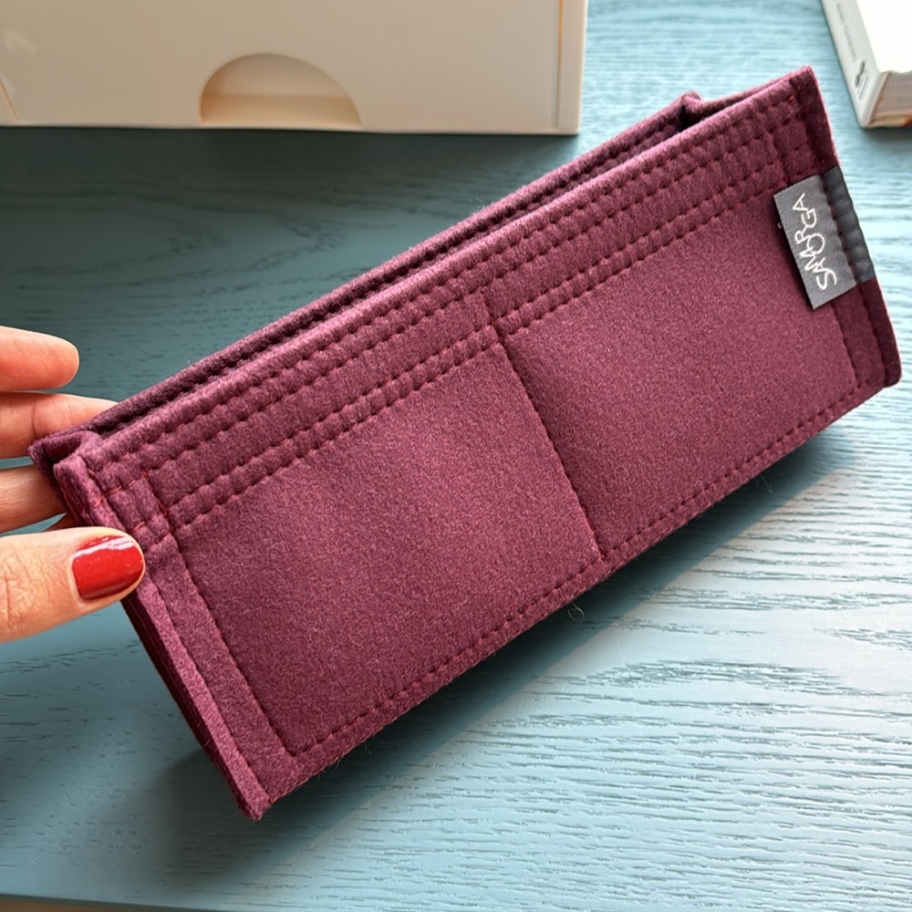 Samorga Insert For Chanel Medium Flap - Burgundy … - image 2